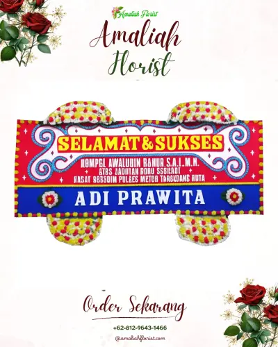 Karangan Bunga Ucapan Selamat di Tiro Sompe
